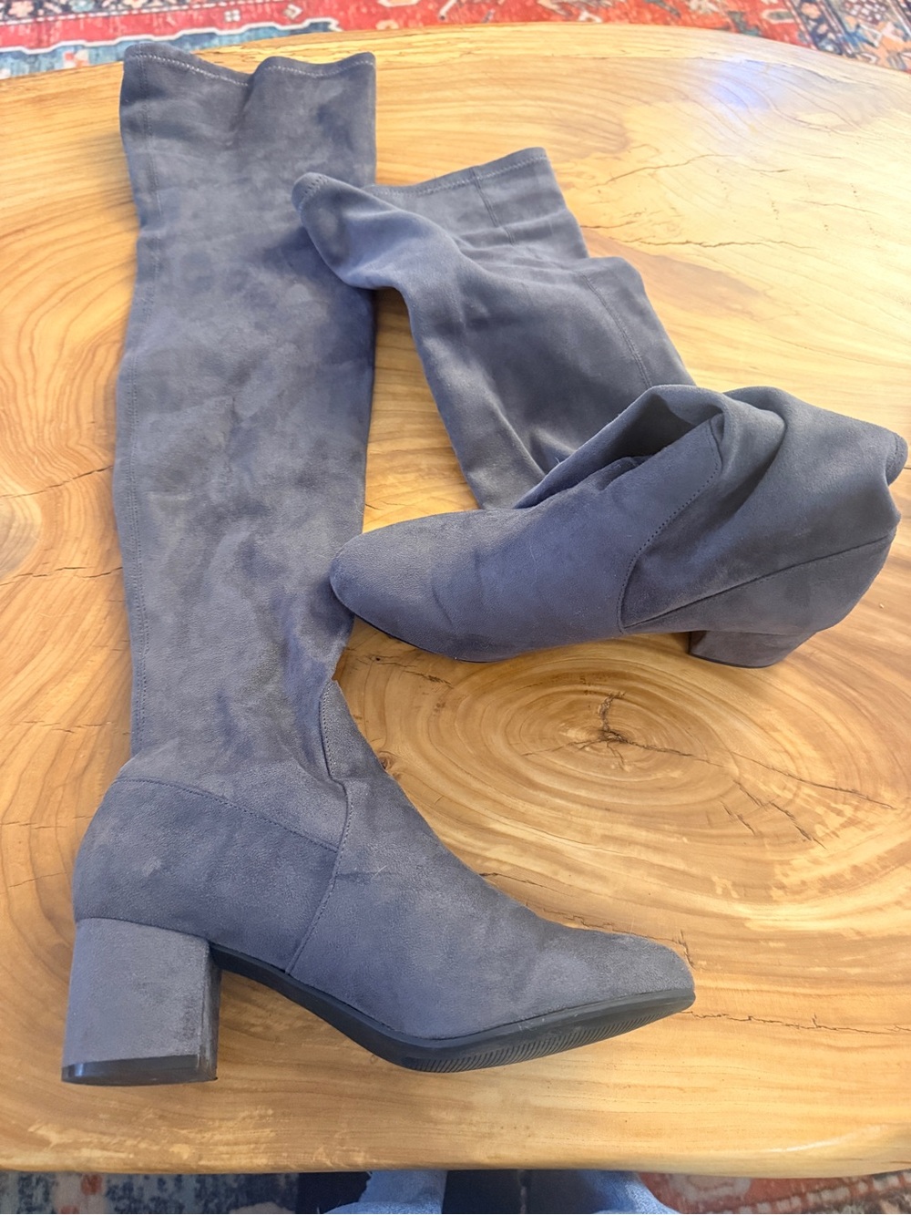 Steve Madden ISAAC over-the-knee grey books